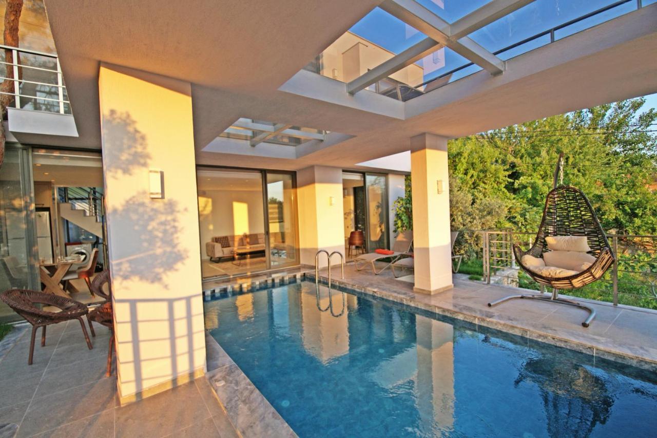 Villa With A Private Heated Pool, Jacuzzi, Overlooking Spectacular Views Of The Sea Kas Exterior foto