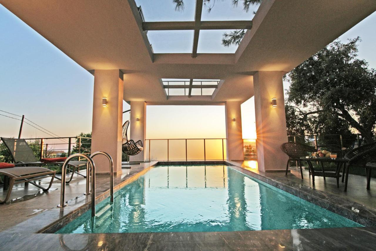 Villa With A Private Heated Pool, Jacuzzi, Overlooking Spectacular Views Of The Sea Kas Exterior foto